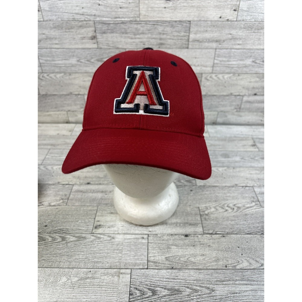 Arizona Wildcats Hat Zephyr Brand Sz 7 Red Embroidered Stretch Flex Fit Cap NCAA